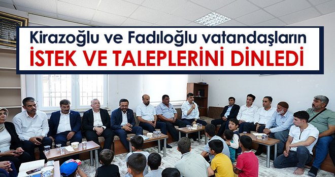  Fadıloğlu: Tüm ekip arkadaşlarımızla birlikte emrinizdeyiz