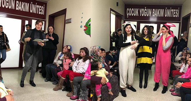 GAÜN Hastanesi’nde kitap okuma etkinliği