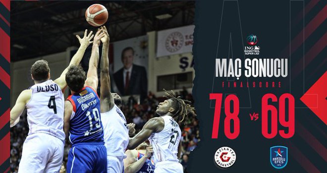  Gaziantep Basketbol Anadolu Efes'i devirdi