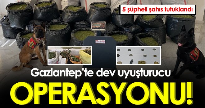  Gaziantep'te 462 kilo uyuşturucu madde ele geçirildi 