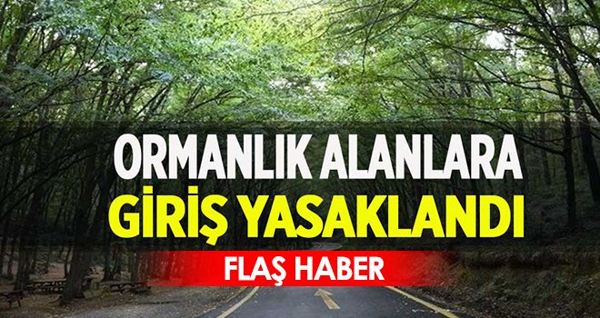 Gaziantep'te ormanlık alanlara giriş yasaklandı