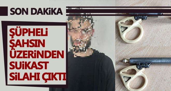  Gaziantep'te şüpheli şahsın üzerinden suikast silahı çıktı