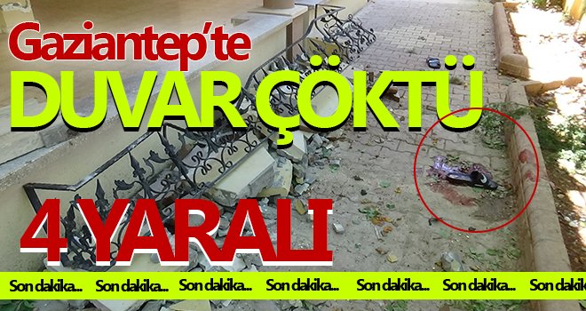  Gençler meyve toplarken duvar çöktü: 4 yaralı