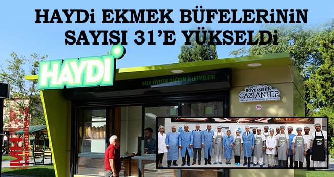  HAYDİ ekmek büfelerinin sayısı 31’e yükseldi