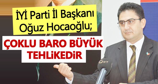  Hocaoğlu: Eline diploma olan binlerce vasıfsız genç var...