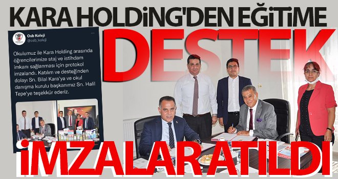  Kara Holding eğitime desteklerini sürdürmeye devam ediyor