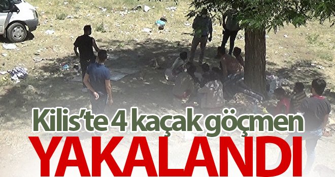  Kilis’te 4 kaçak göçmen yakalandı