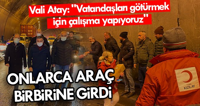  Kızılay kazazedelere su, yiyecek ve battaniye dağıttı