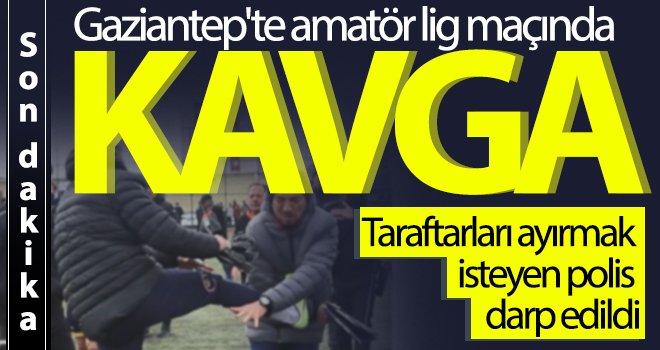 Maç sonrası taraftarlar birbirine girdi