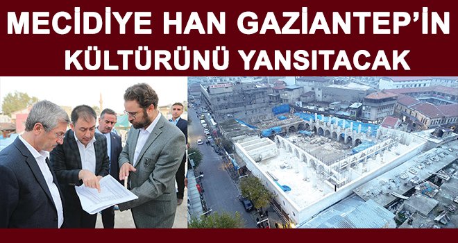 Mecidiye Han’daki restorasyon çalışmaları devam ediyor