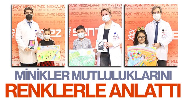  Minikler mutluluklarını renklerle anlattı