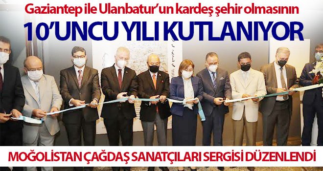  Moğolistan çağdaş sanatçıları sergisi düzenlendi