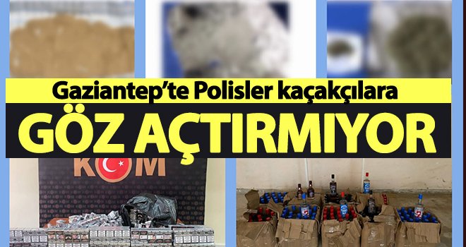 Polisler kaçakçılara göz açtırmıyor