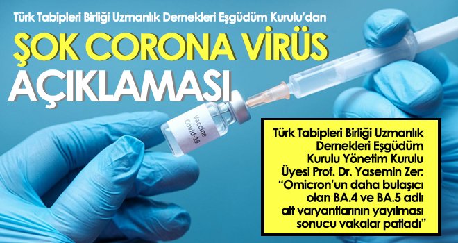  Prof. Dr. Yasemin Zer: Tüm tedbirler tekrar dikkate alınmalı ve özenle uygulanmalı
