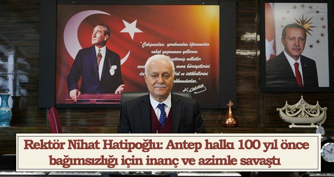  Rektör Nihat Hatipoğlu’ndan 25 Aralık mesajı