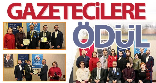  Rotary Meslek Ödülü, gazetecilere verildi…