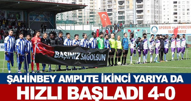  Şahinbey Ampute, rakiplerinin korkulu rüyası oldu