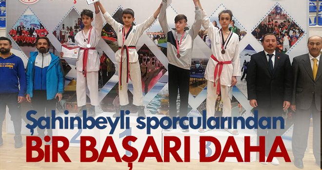 Şahinbeyli sporcularından bir başarı daha