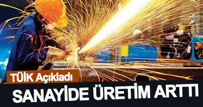  Sanayide üretim bir önceki yıla göre arttı
