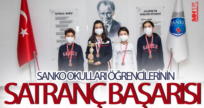 SANKO Okulları öğrencilerinin satranç başarısı
