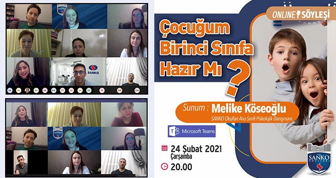  SANKO Okulları online söyleşilere devam ediyor