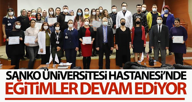  SANKO Üniversitesi Hastanesi’nde eğitimler devam ediyor