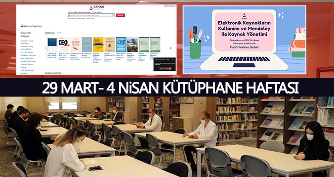 Sanko Üniversitesi'nde kütüphane haftasını kutladı