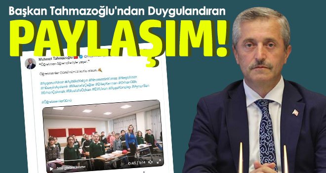 Şehit öğretmenler için duygulandıran paylaşım