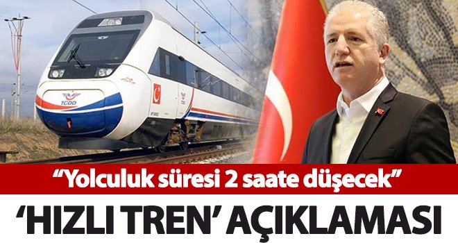  Vali Gül'den 'hızlı tren' açıklaması! 2 saate düşecek