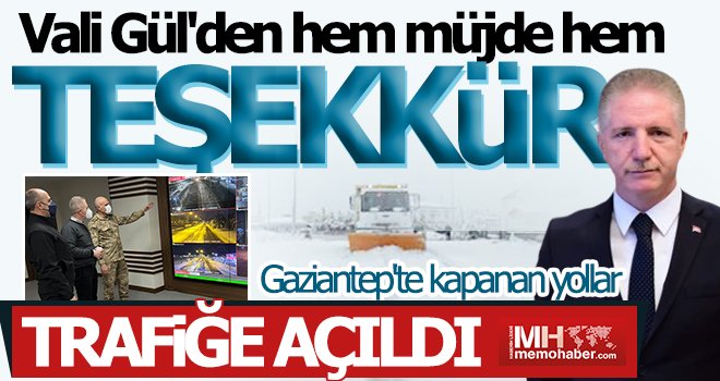  Vali Gül'den kapanan yollarla ilgili açıklama