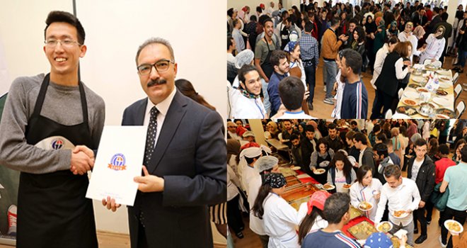 Yabancı öğrenciler,Gaziantep mutfağı yemeklerini öğrendi