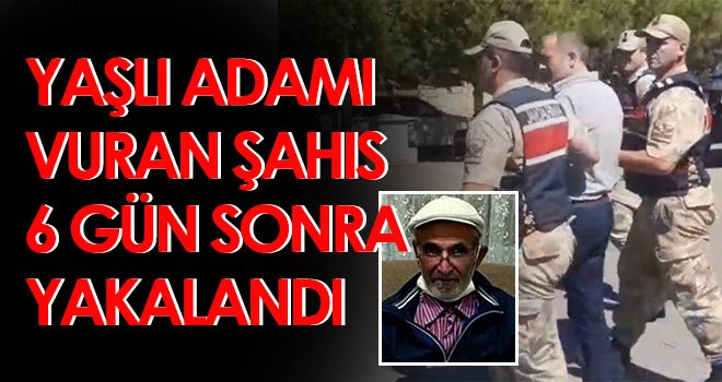  Yaşlı adamı vuran şahıs 6 gün sonra yakalandı