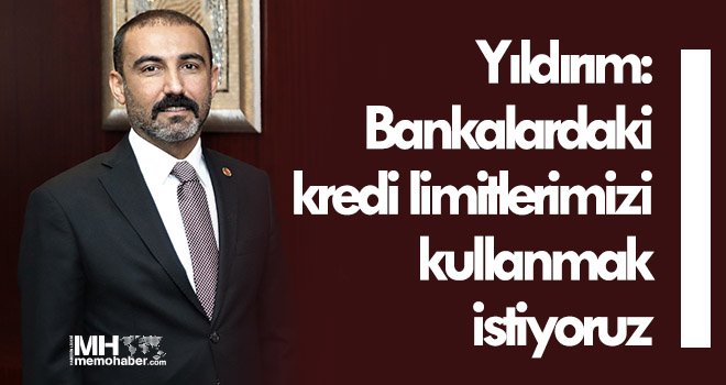Yıldırım: Bankalardaki kredi limitlerimizi kullanmak istiyoruz