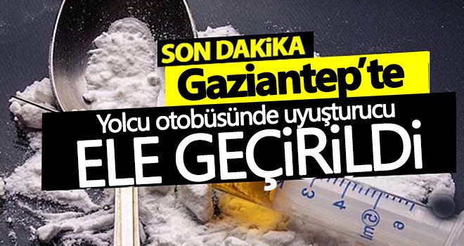 Yolcu otobüsünde uyuşturucu ele geçirildi!