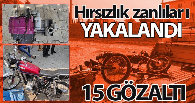10 ayrı hırsızlık olayına karışan zanlılar yakalandı