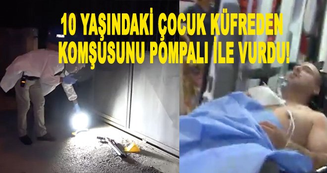 10 yaşındaki çocuktan silahlı saldırı: Küfreden komşusunu öldürdü.