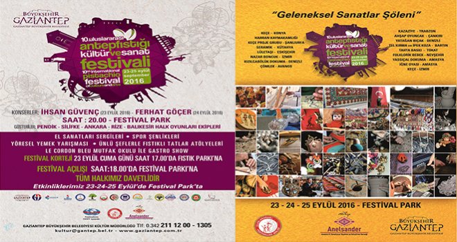 10.Uluslararası Antepfıstığı Kültür Ve Sanat Festivali Başlıyor
