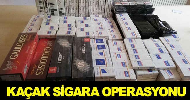 1190 paket gümrük kaçağı sigara ele geçirildi