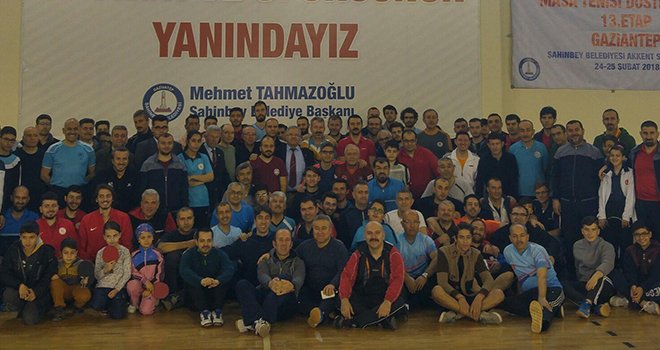 13. etap masa tenisi dostluk ligi, Şahinbey'de yapıldı