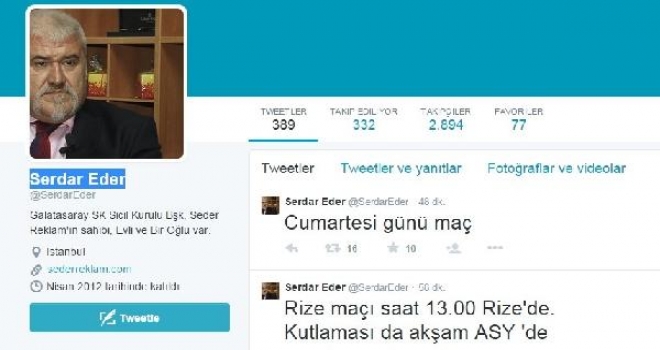 Çaykur Rizespor - Galatasaray Maçı Rizede Oynanacak