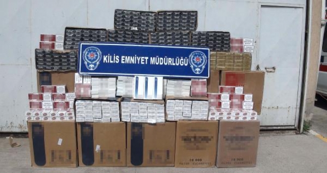Kiliste Kaçak Sigaraya 4 Gözaltı 