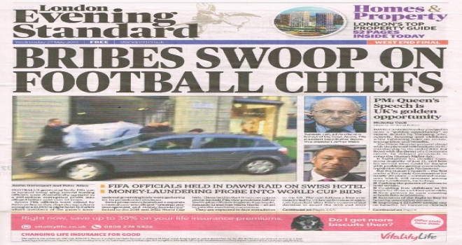 İngiliz Basını: Rüşvet Futbol Şeflerinin Üstüne Çullandı
