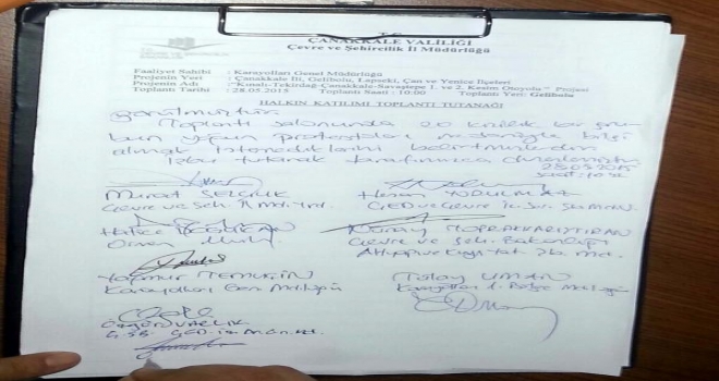 Çanakkale Boğaz Köprüsü Otoyol Projesine Protesto