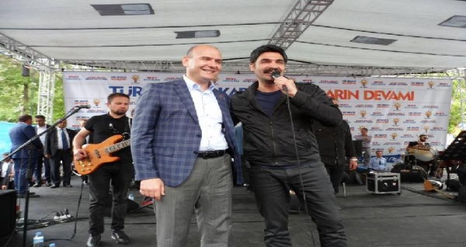 Süleyman Soyludan Uğur Işılak Konserli Miting