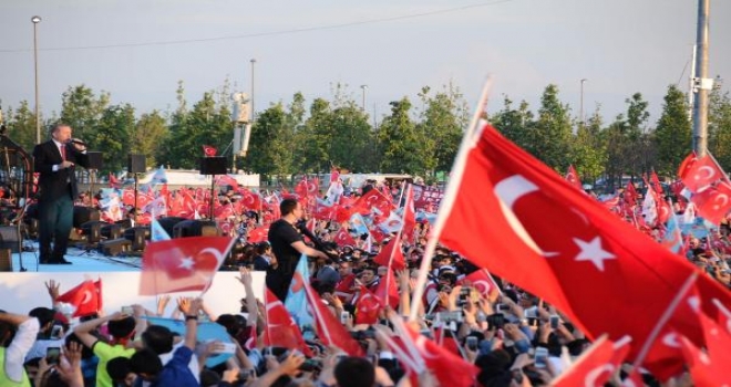 Fotoğraflar // Erdoğan Yenikapıdaki Fetih Kutlamasında Konuştu