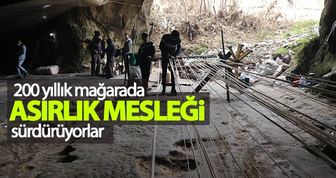 200 yıllık mağarada üretim...