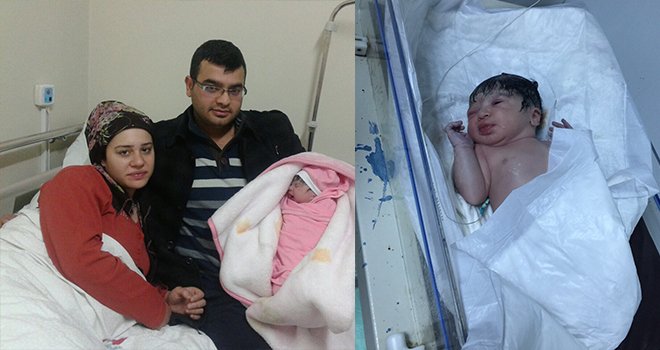 2016'in ilk bebeği Elif Su