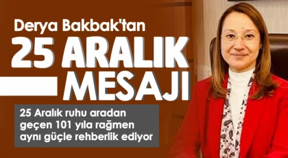 Derya Bakbak'tan 25 Aralık mesajı