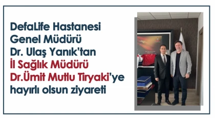 Dr. Ulaş Yanık'tan Dr. Ümit Mutlu Tiryaki ‘ye hayırlı olsun ziyareti