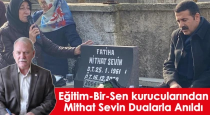 Eğitim-Bir-Sen kurucularından Mithat Sevin unutulmadı